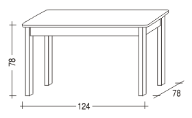 Jídelní stůl 124*78 lak